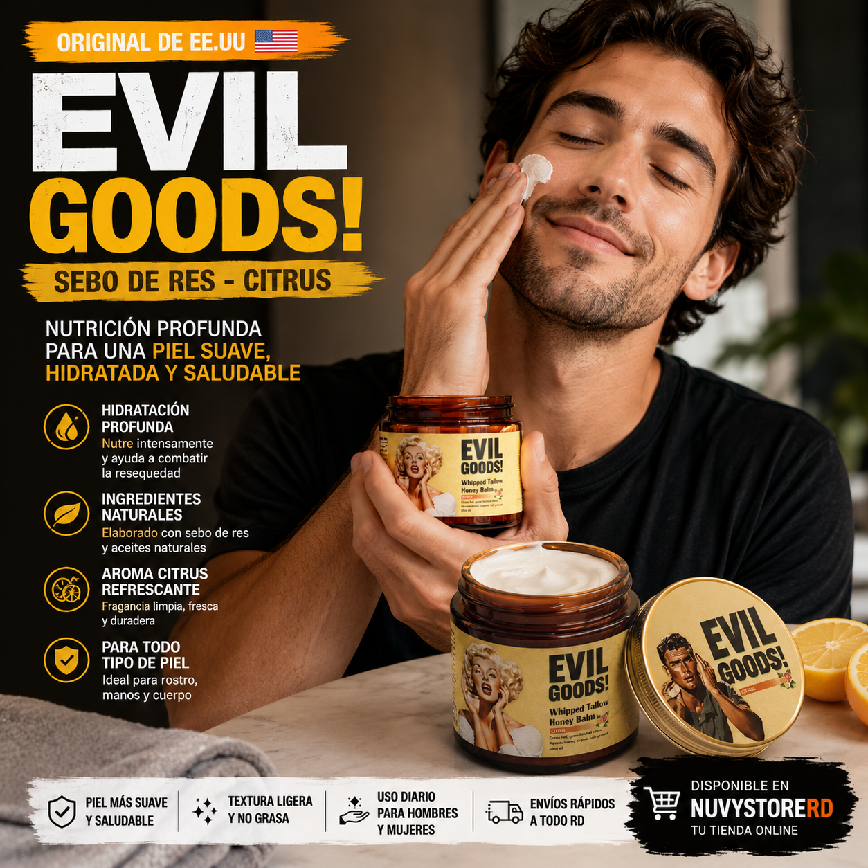 EVIL GOODS - SEBO DE RES- CITRUS EE.UU