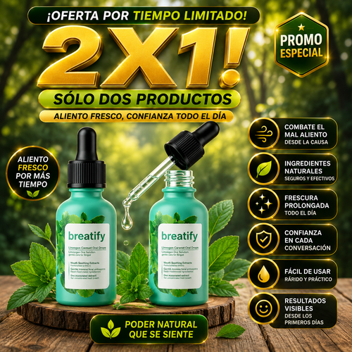 BREATIFY 2 X 1 - MAL ALIENTO ORIGINAL U.S.A