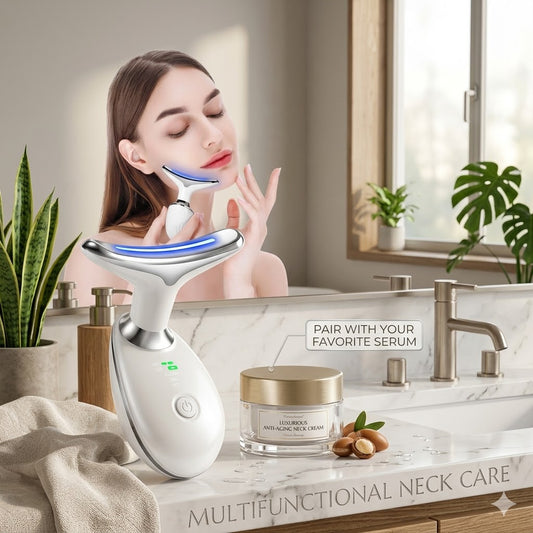 MASAJEADOR FACIAL DE 3 LUCES LED